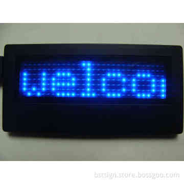 Blue Color LED Name Badge (BST729TSB)